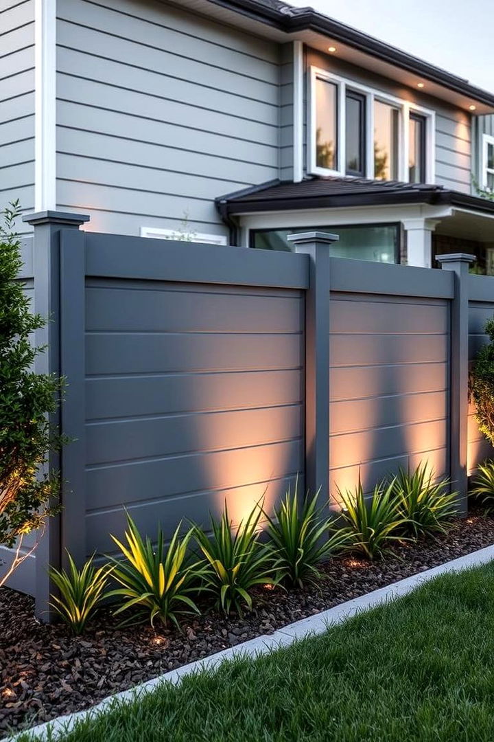 Elegant Gray Simplicity - 22 Vinyl Fence Colors