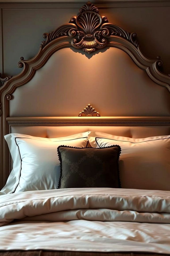 Elegant Headboard Focal Point - 22 Victorian Bedroom Ideas