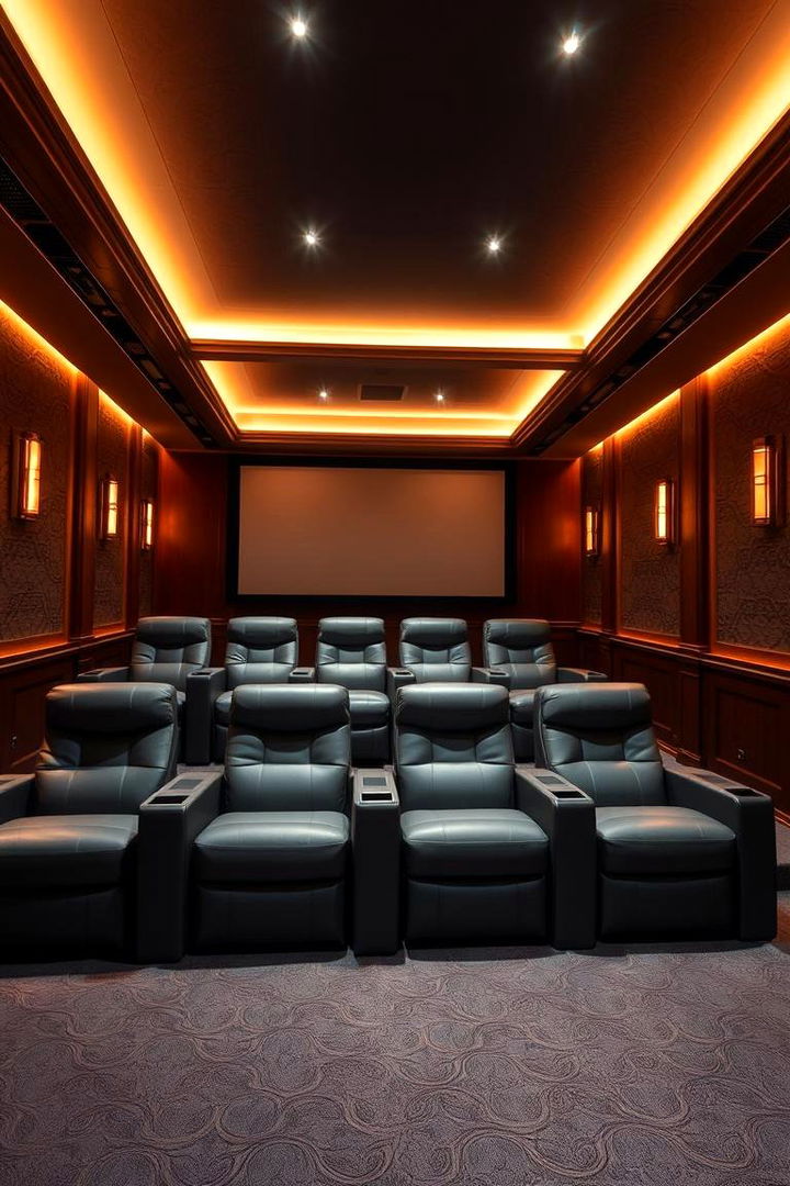 Elegant Home Cinema - 22 Tv Room Ideas