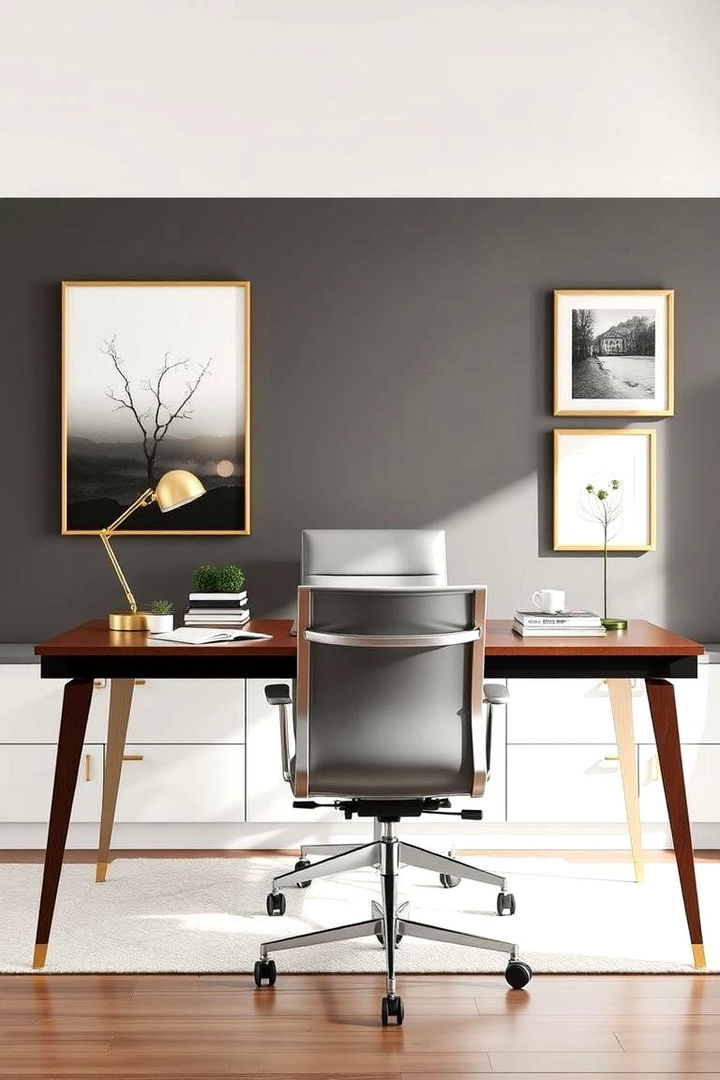 Elegant Home Office Setup - 22 Living Room Corner Ideas