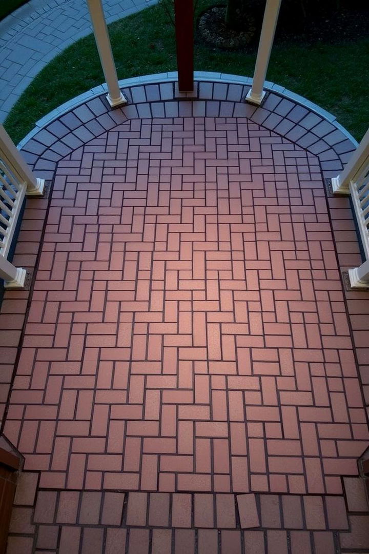 Elegant Interlocking Pavers - 22 Gazebo Floor Ideas