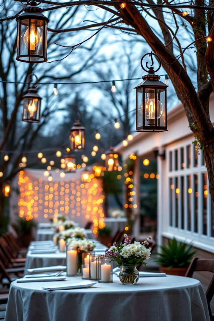 Elegant Lantern Displays - 22 Covered Patio Lighting Ideas