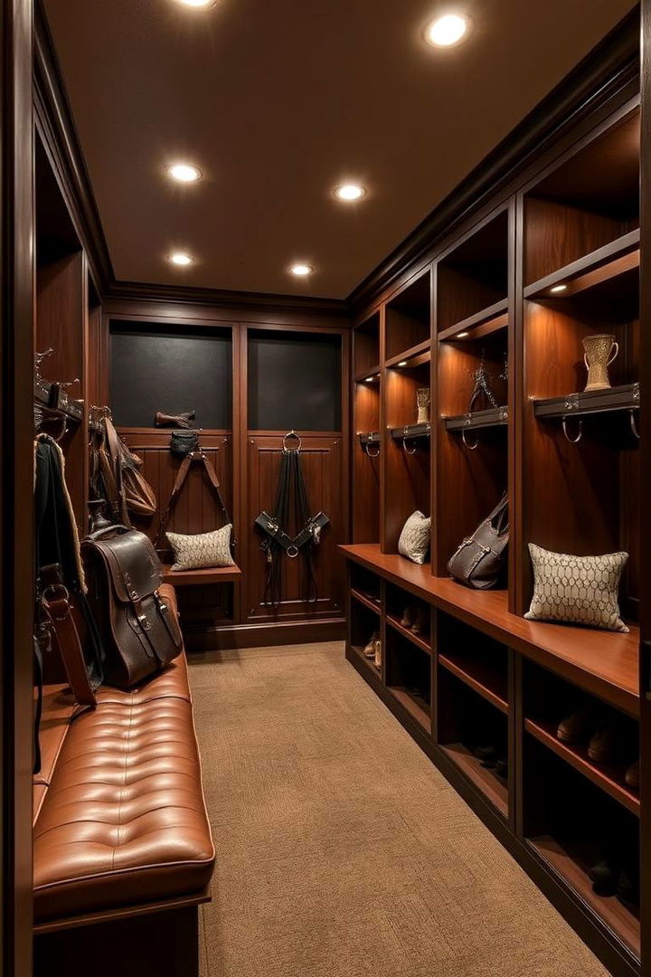Elegant Leather Accents - 22 Tack Room Ideas