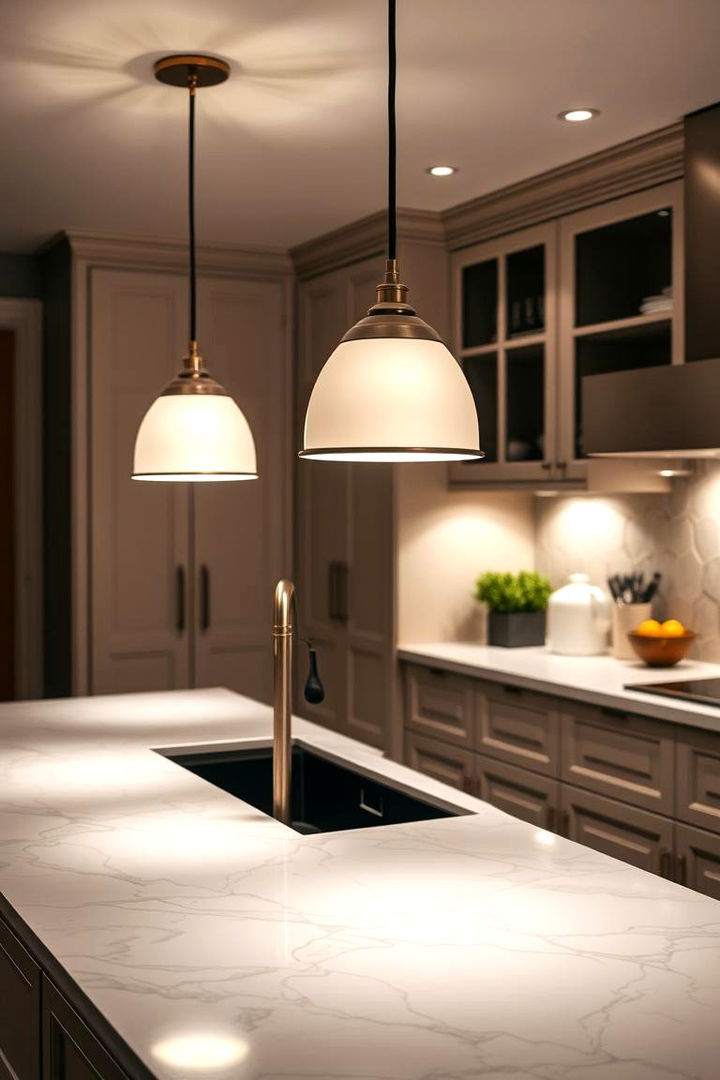 Elegant Lighting - 22 Kitchen Counter Decor Ideas