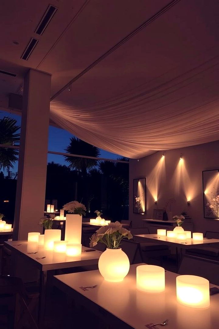 Elegant Lighting Techniques - 22 Black and White Wedding Ideas