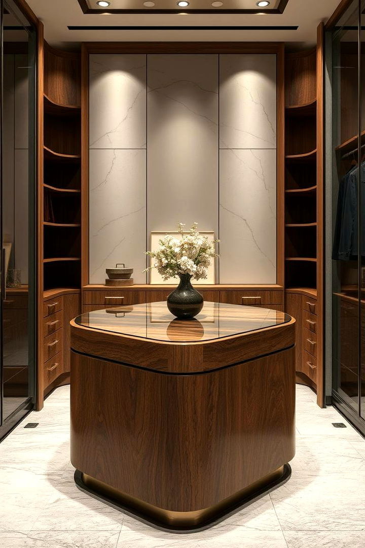 Elegant Material Combinations - 22 Closet Island Ideas