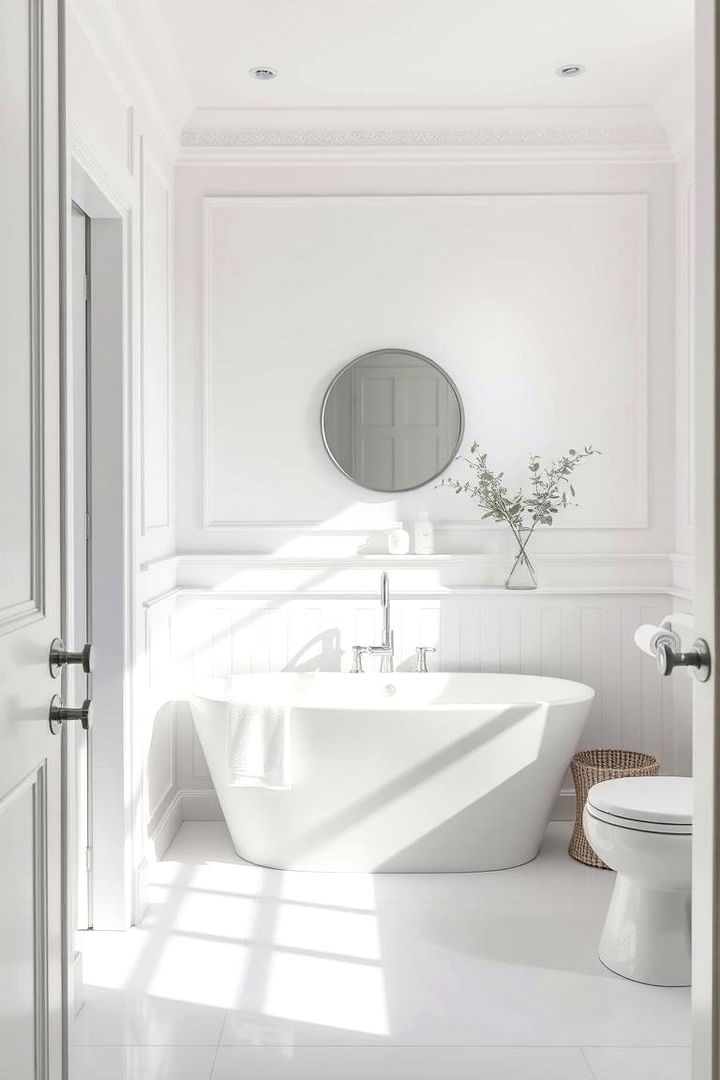 Elegant Minimal Details - 22 Small White Bathroom Ideas