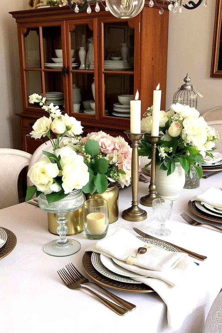 Elegant Mix of Vintage and Modern - 22 Thanksgiving Table Settings