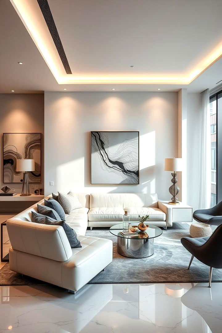 Elegant Modern Touch - 22 Cream Couch Living Room Ideas
