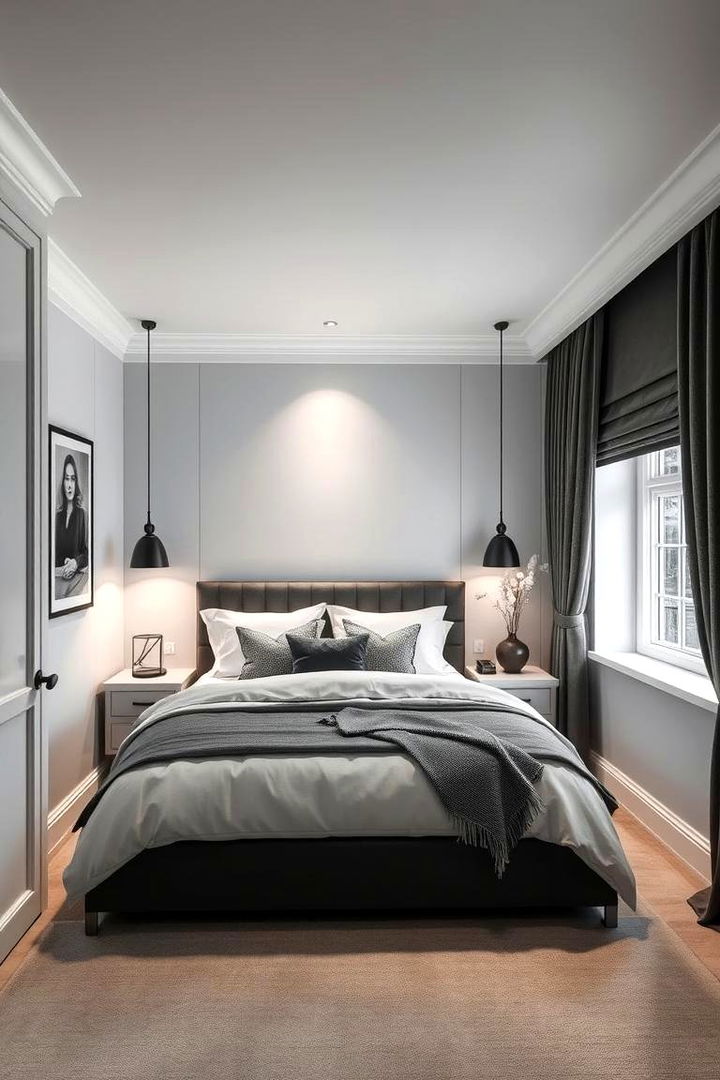 Elegant Monochrome Scheme - 22 Bed Nook Ideas
