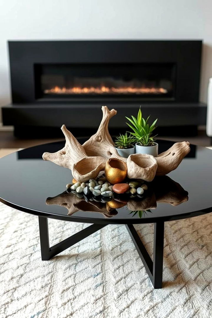 Elegant Natural Tabletop - 22 Coffee Table Centerpiece Ideas