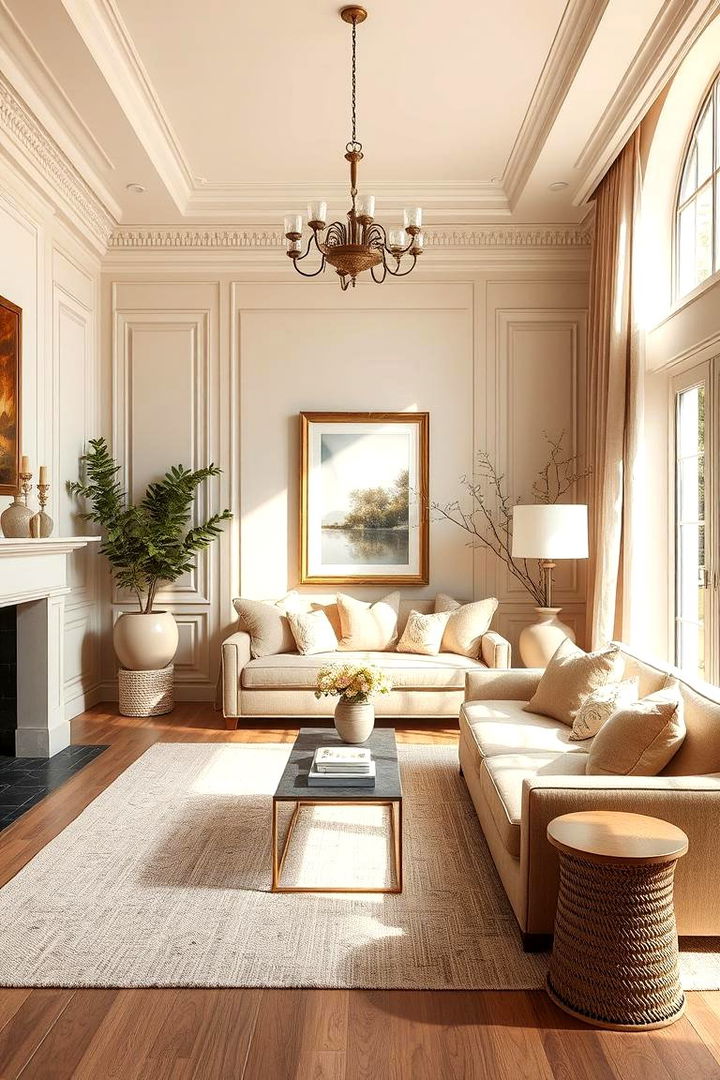 Elegant Natural Tones - 22 Magnolia Living Room Ideas