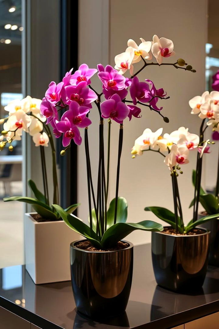 Elegant Orchid Placement - 22 Garden Centerpiece Ideas