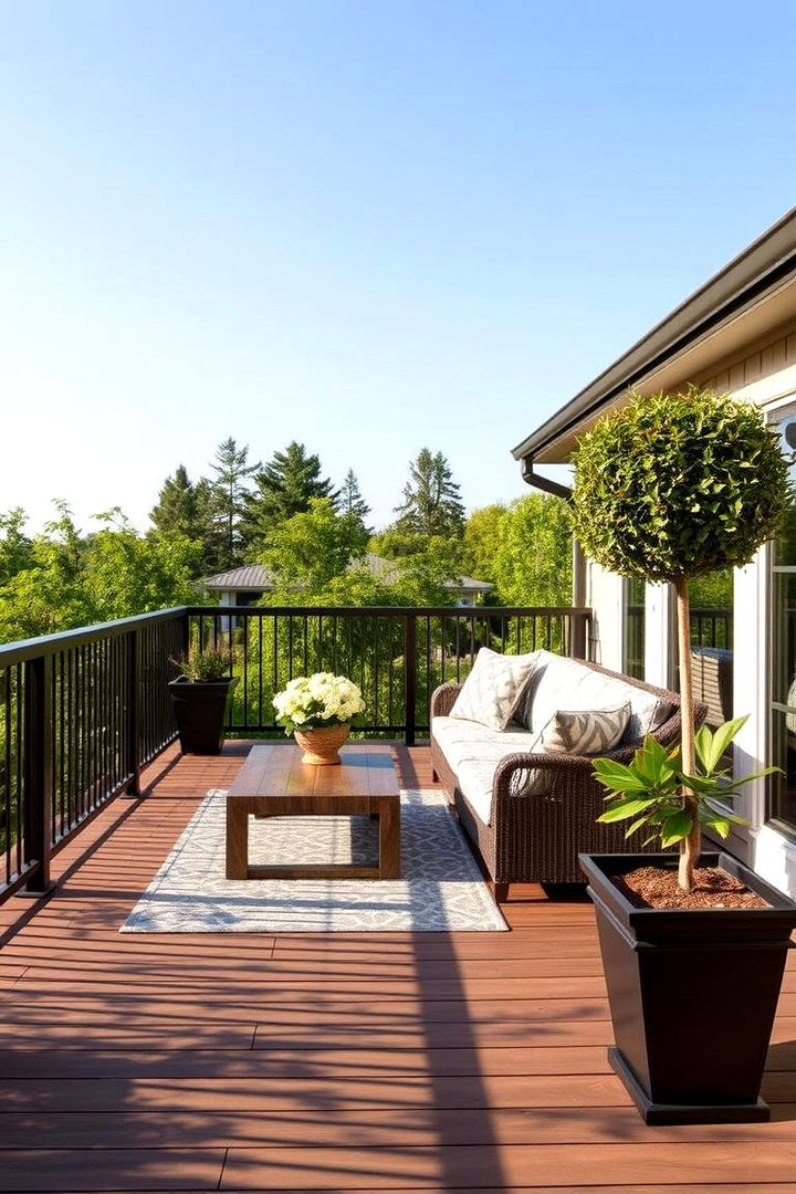 Elegant Outdoor Accents - 22 Small Deck Ideas