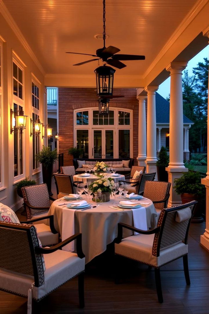 Elegant Outdoor Dining - 22 Three Season Porch Ideas