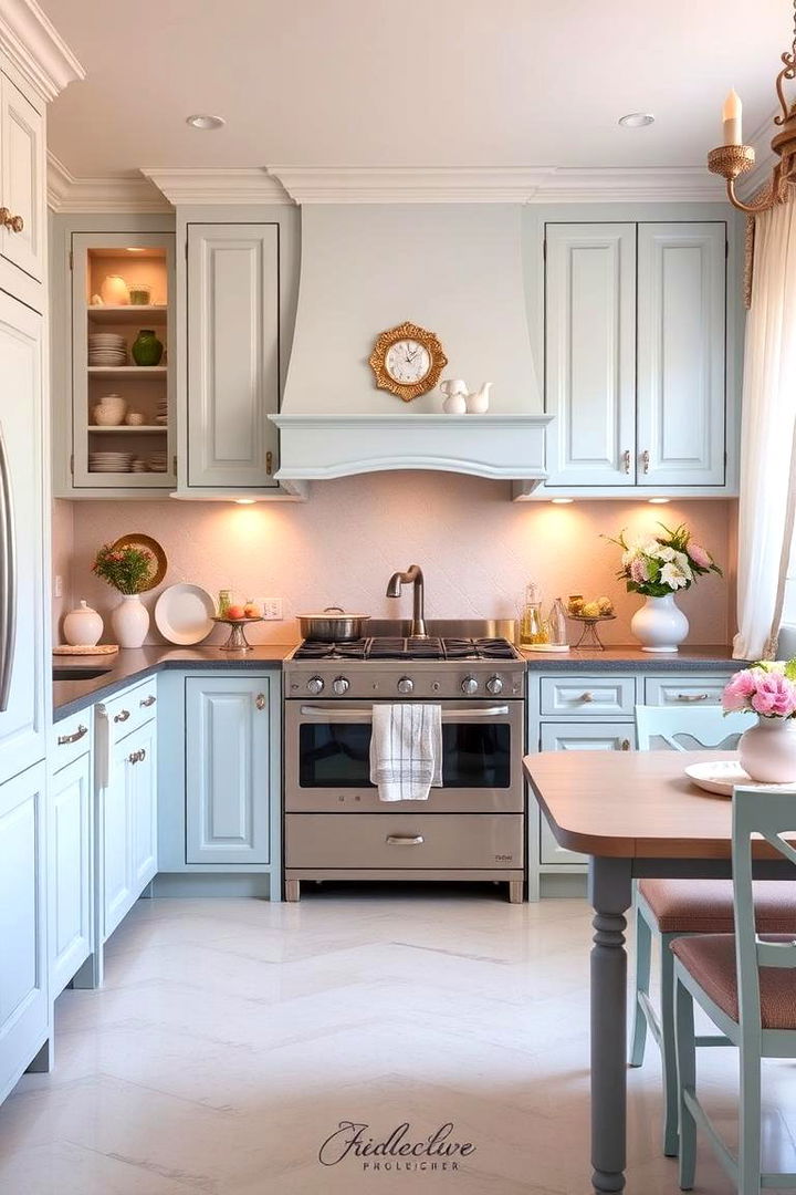 Elegant Pastel Harmony - 22 Light Blue Kitchen Cabinets Ideas