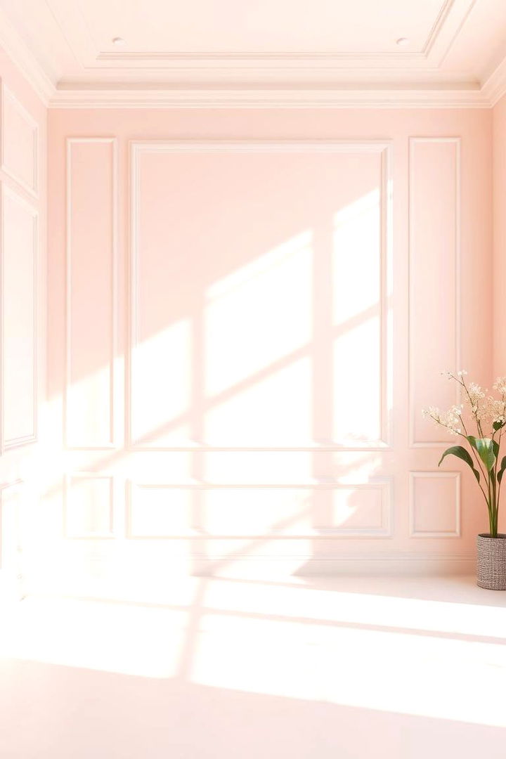 Elegant Pastels Soft Pink and Off White - 22 Two Tone Wall Paint Ideas