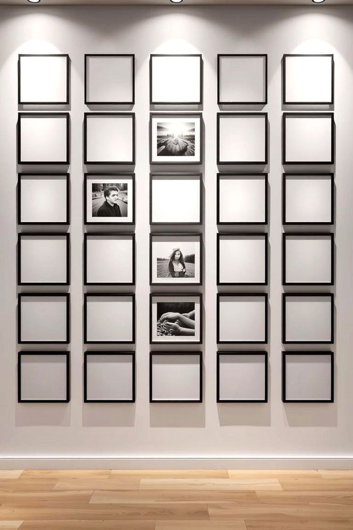 Elegant Photo Grid Layout - 22 Photo Display Ideas