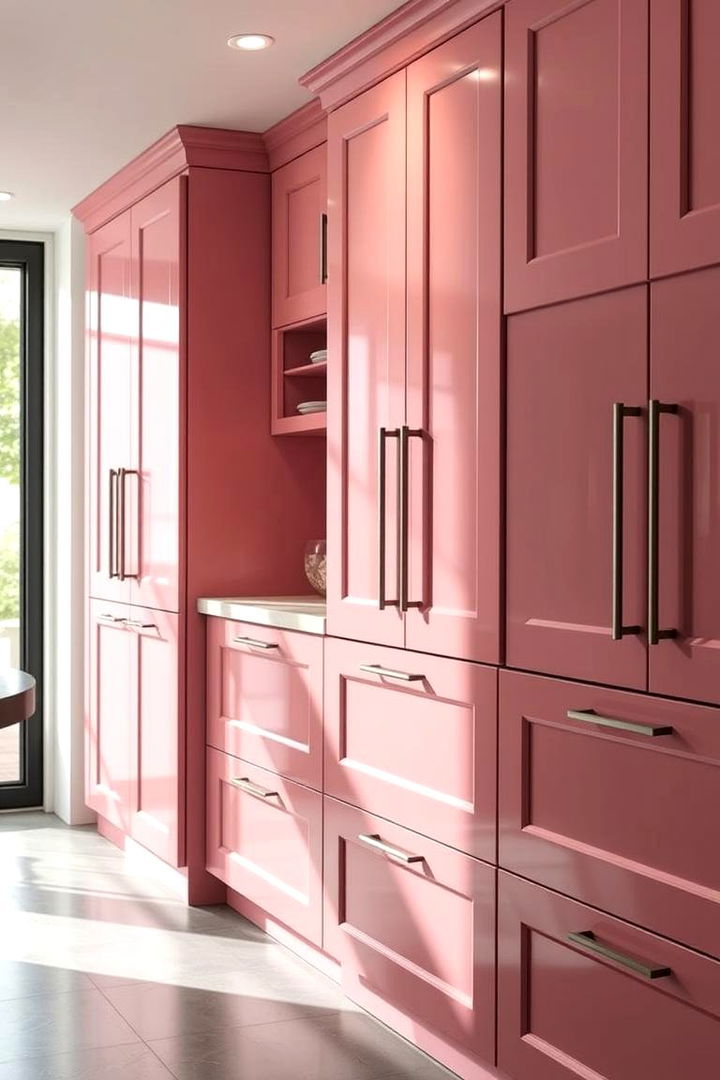 Elegant Pink Cabinetry - 22 Pink Kitchen Ideas