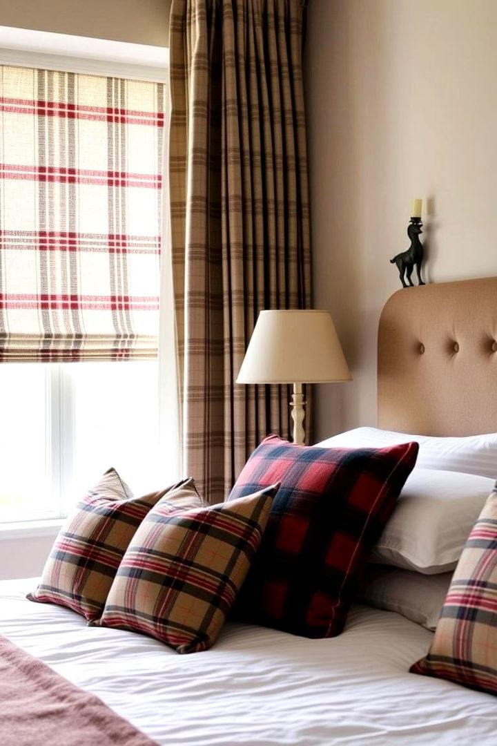 Elegant Plaid Patterns - 22 Fall Bedroom Decor Ideas