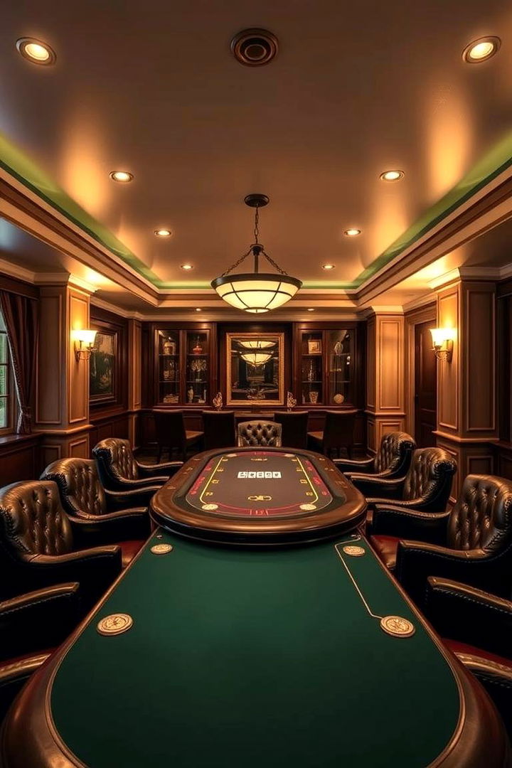Elegant Poker Den - 22 Luxury Game Room Ideas