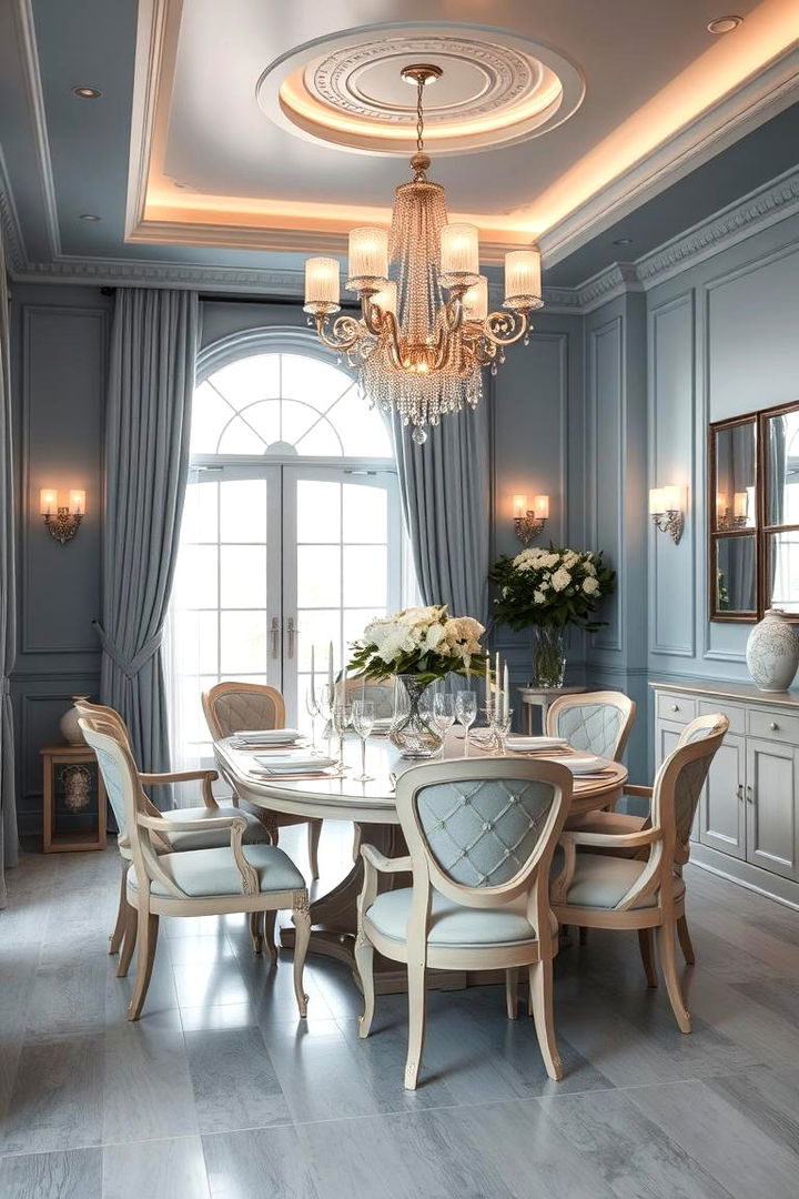 Elegant Powder Blue - 22 Blue Dining Room Ideas