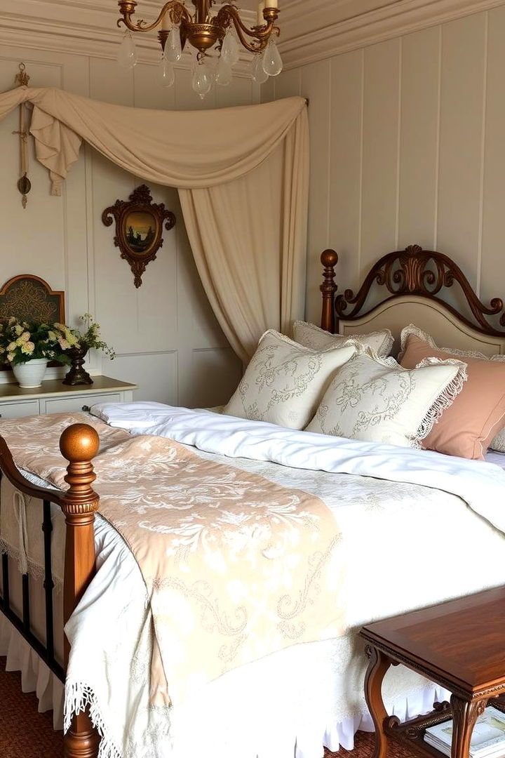 Elegant Quilt Bedding - 22 Vintage Bedroom Ideas