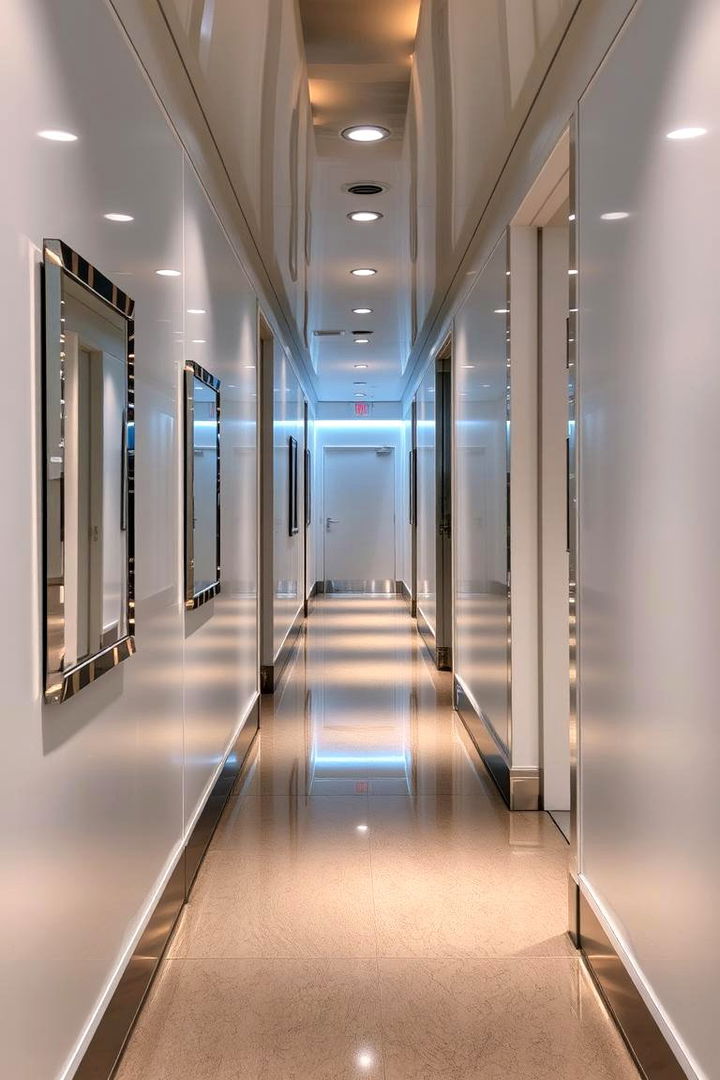 Elegant Reflective Surfaces - 22 Hallway Ideas