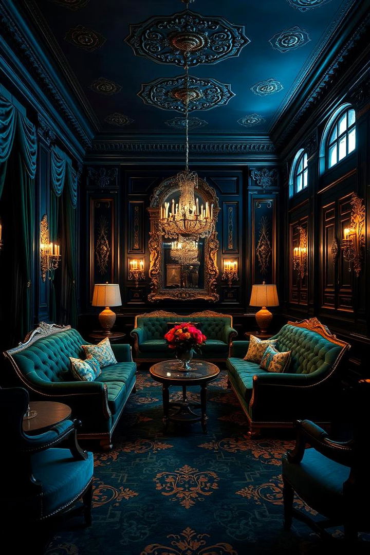 Elegant Royal Touch - 22 blue and green bedroom ideas