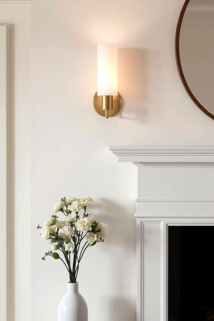 Elegant Simplicity - 22 Fireplace Sconces Ideas