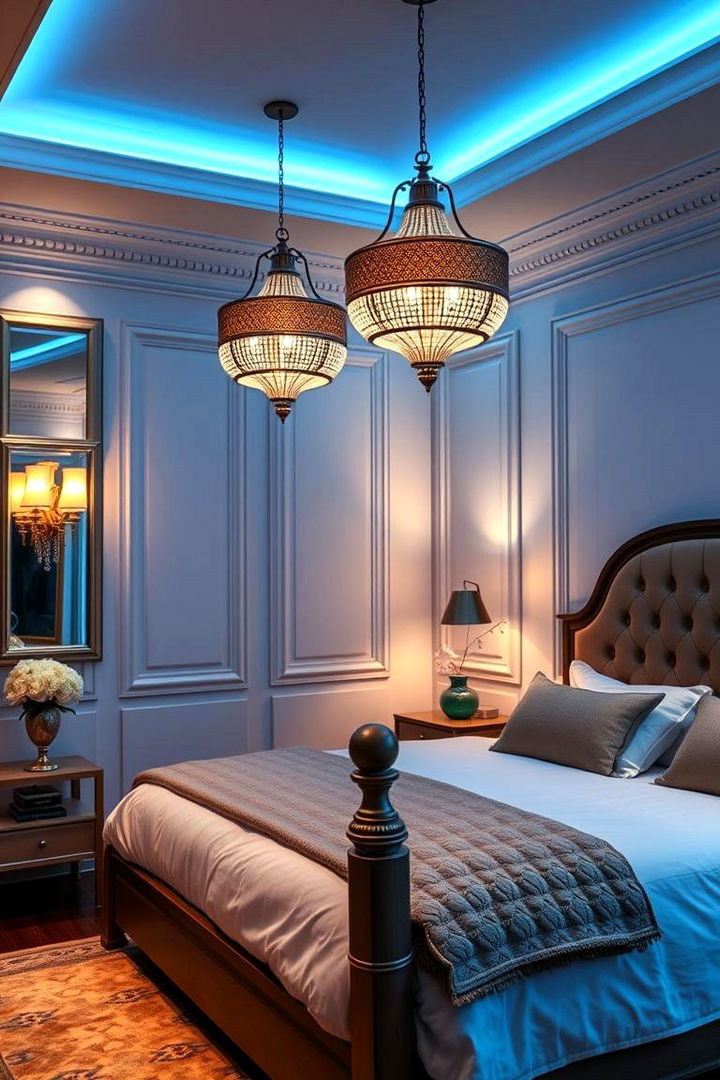 Elegant Sky Blue Lighting Solutions - 22 Sky Blue Bedroom Ideas