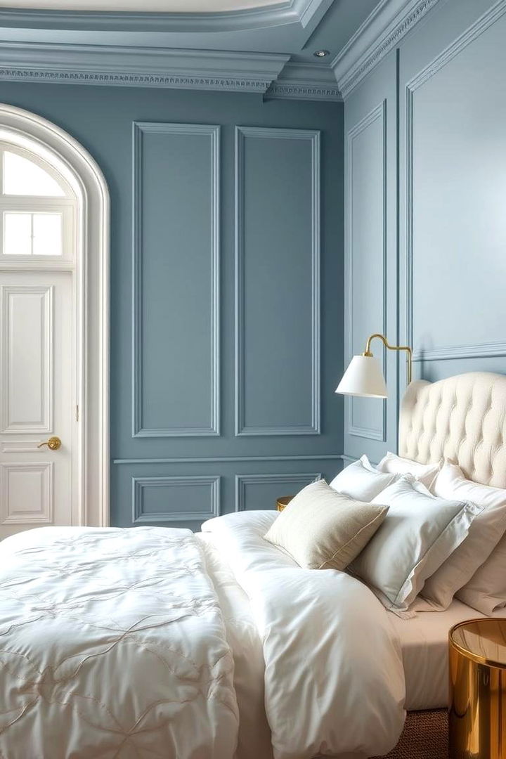Elegant Soft Shades - 22 Blue and White Bedroom Ideas