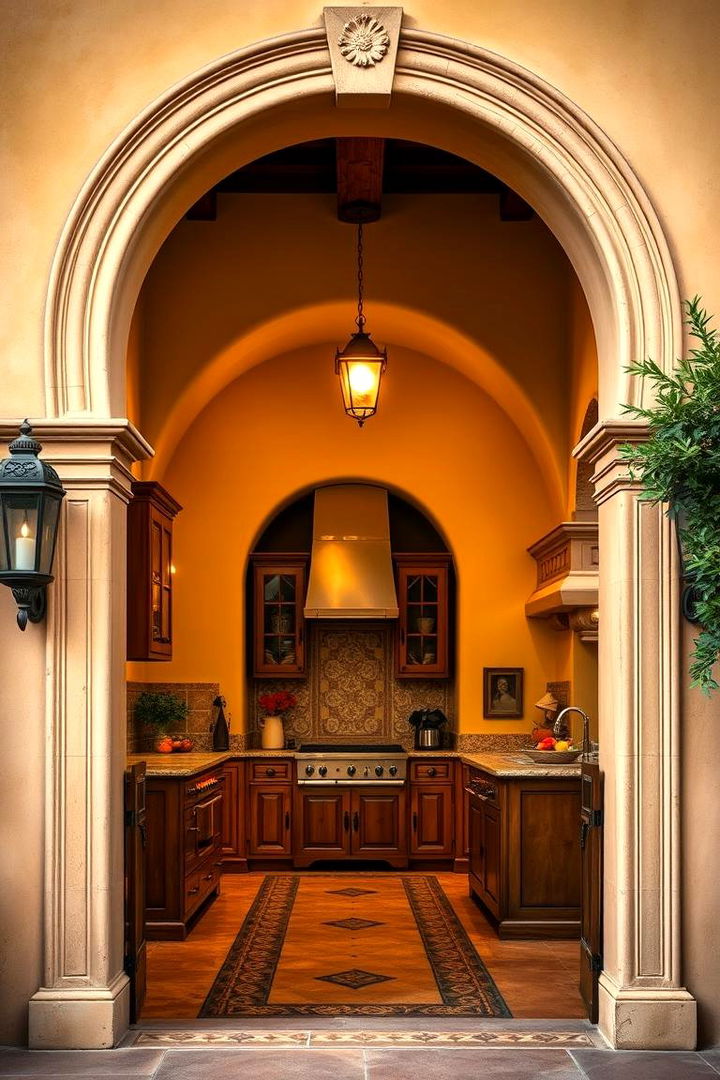 Elegant Spanish Arched Doorways - 22 Spanish Style Kitchen Ideas
