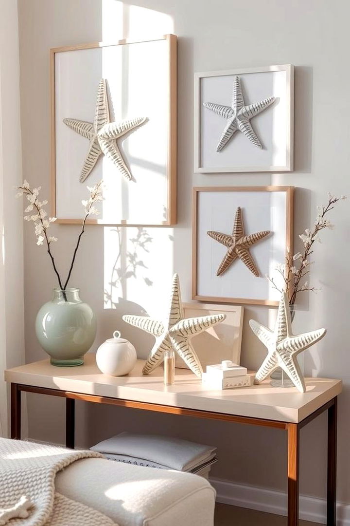 Elegant Starfish Accents - 22 Mermaid Bedroom Ideas