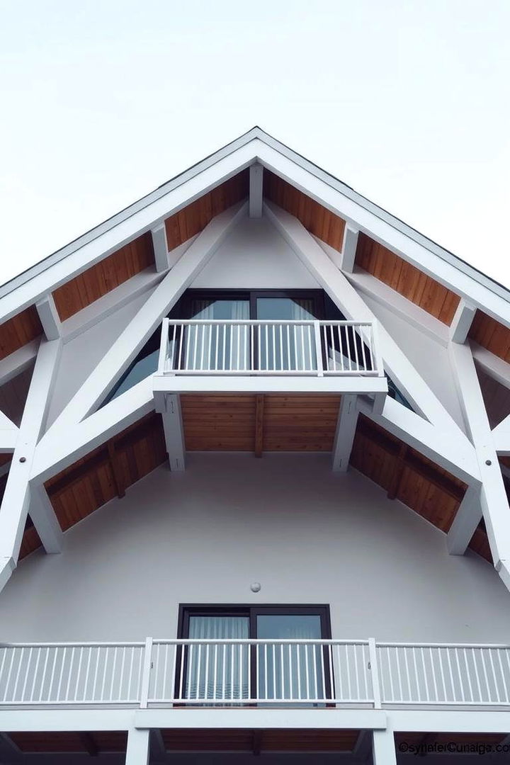Elegant Structural Simplicity - 22 a Frame House With Balcony