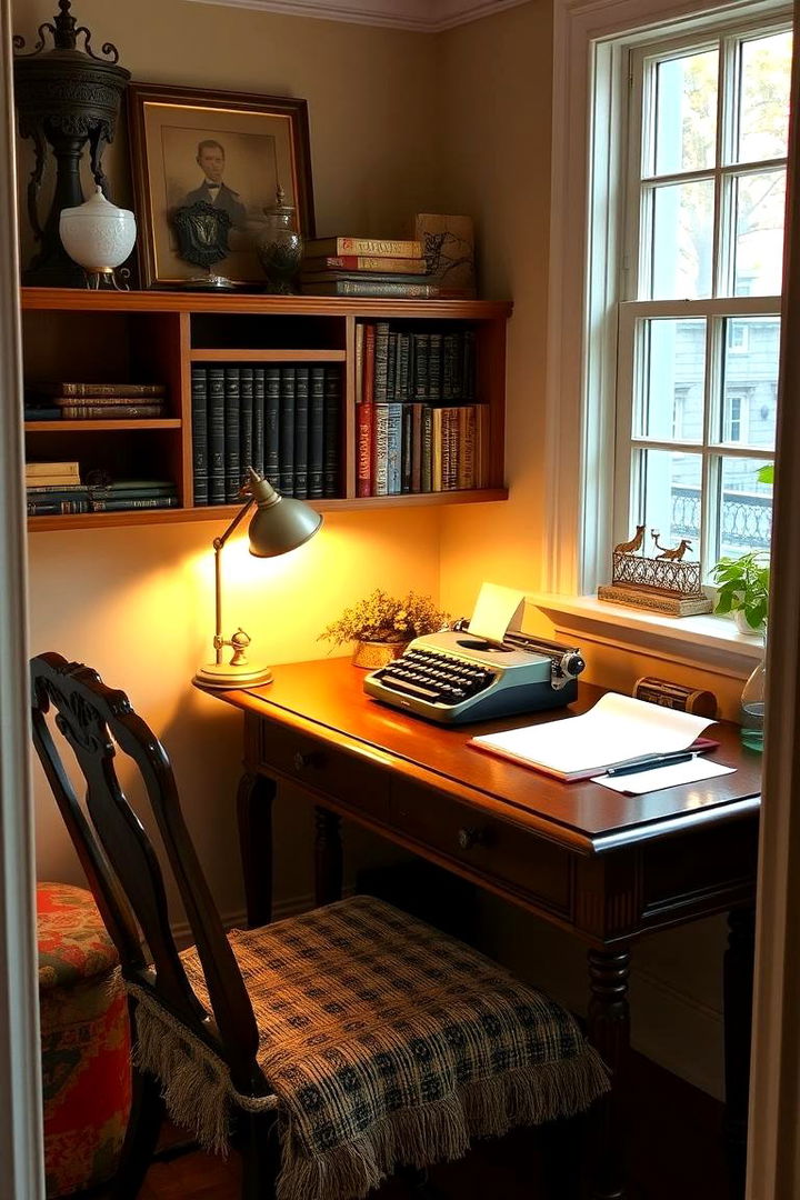 Elegant Study Nook - 22 dark academia bedroom ideas