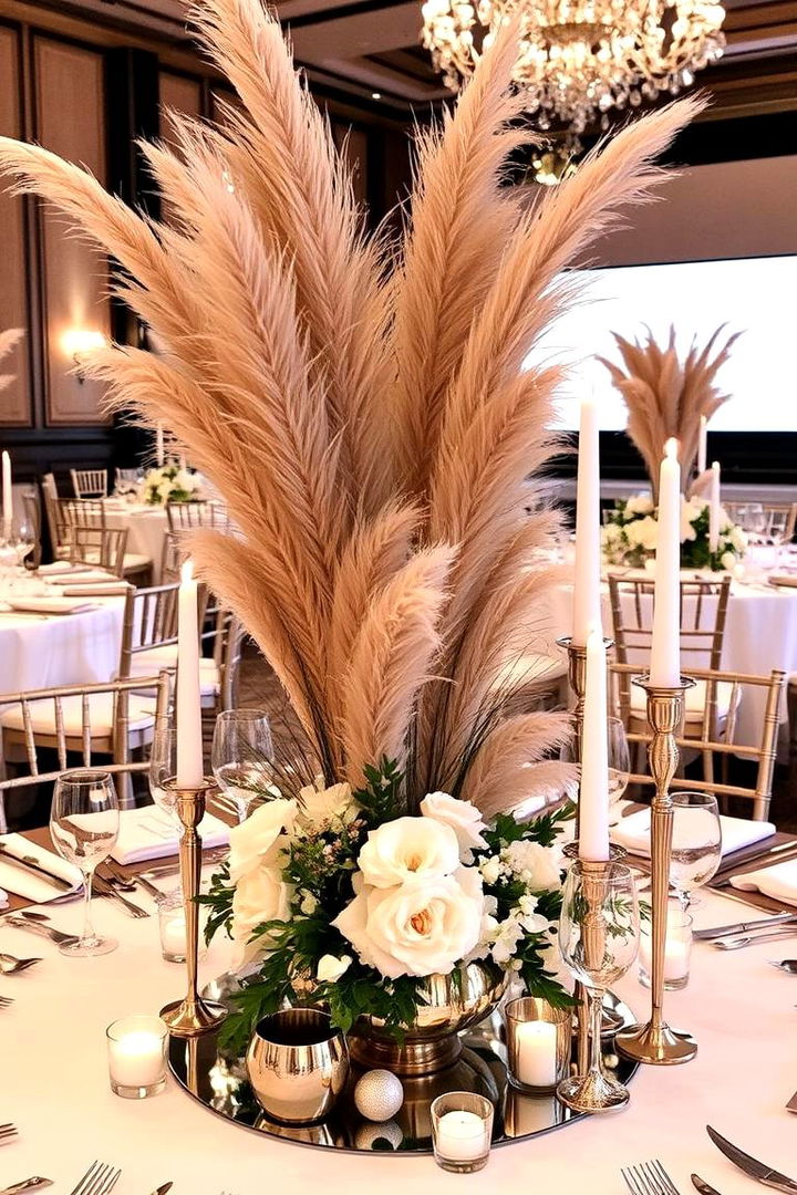 Elegant Table Centerpieces - 22 Pampas Grass Wedding Decor Ideas