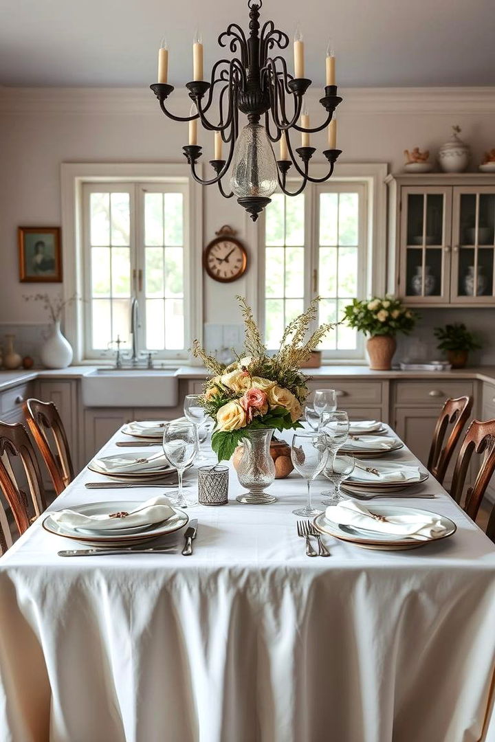 Elegant Table Setting - 22 French Country Kitchen Ideas