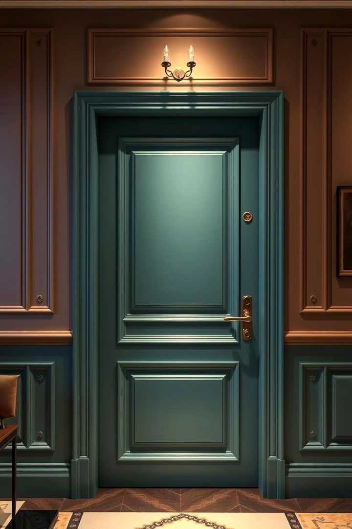 Elegant Teal Impressions - 22 Interior Door Color Ideas