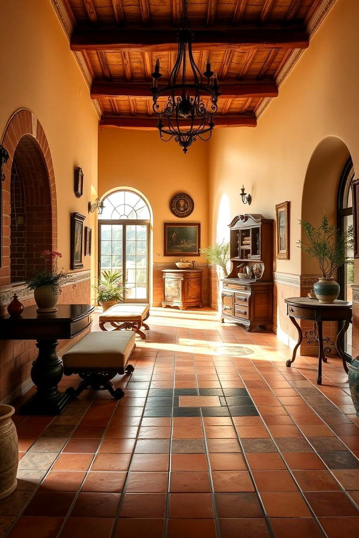 Elegant Terracotta Tiles - 22 Tuscan Interior Design Ideas