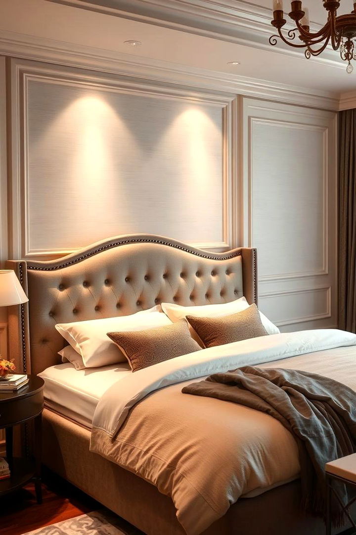 Elegant Upholstered Corner Bed - 22 Corner Bed Ideas