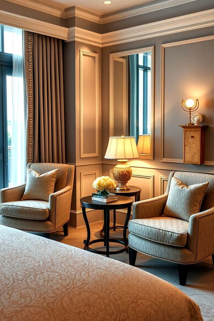 Elegant Upholstery Accent - 22 Bedroom Sitting Area Ideas