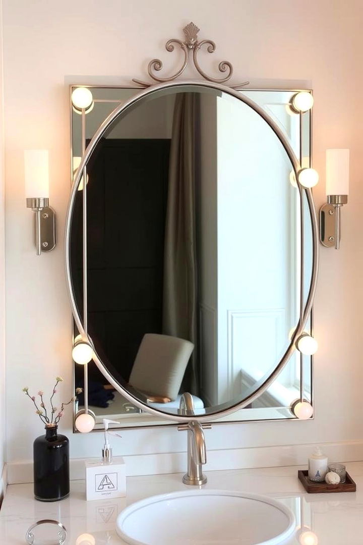 Elegant Vanity Mirrors to Enhance Space - 22 Elegant Bathroom Decor Ideas