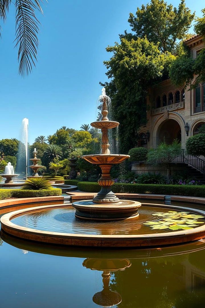Elegant Water Feature Oasis - 22 Italian Garden Design Ideas