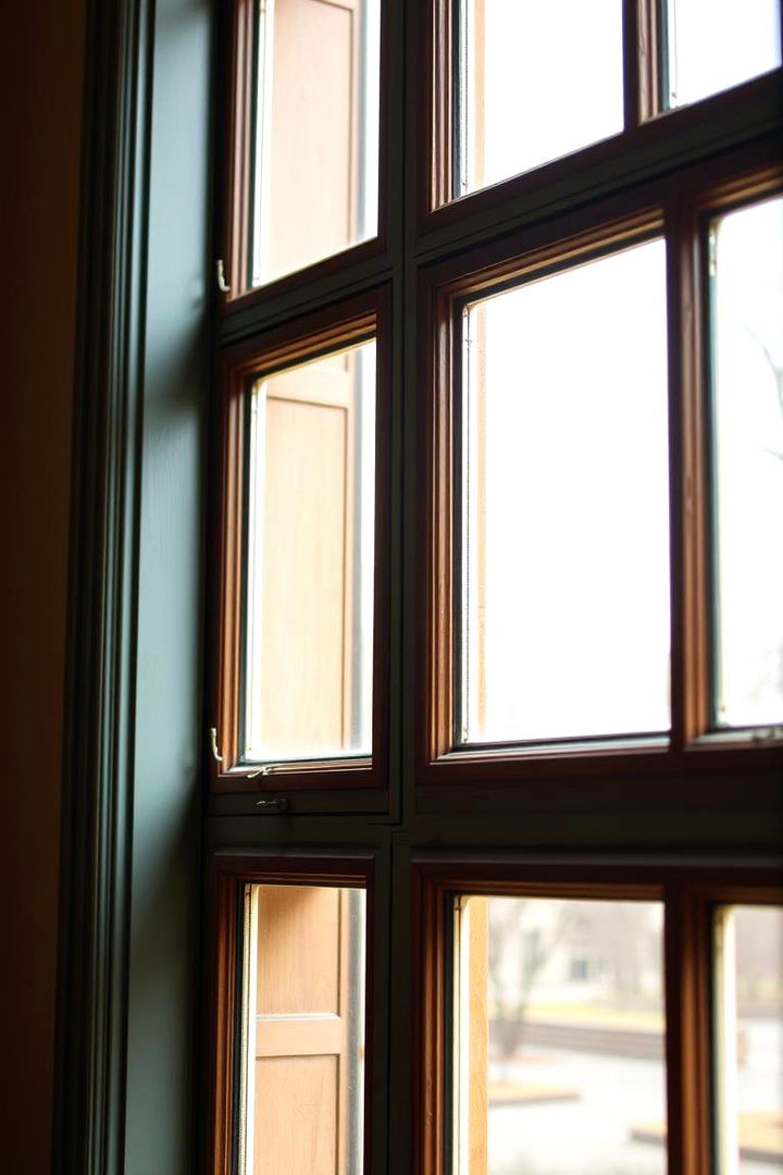 Elegant Window Frames with Defined Detailing - 22 Sage Green House With Brown Trim Ideas