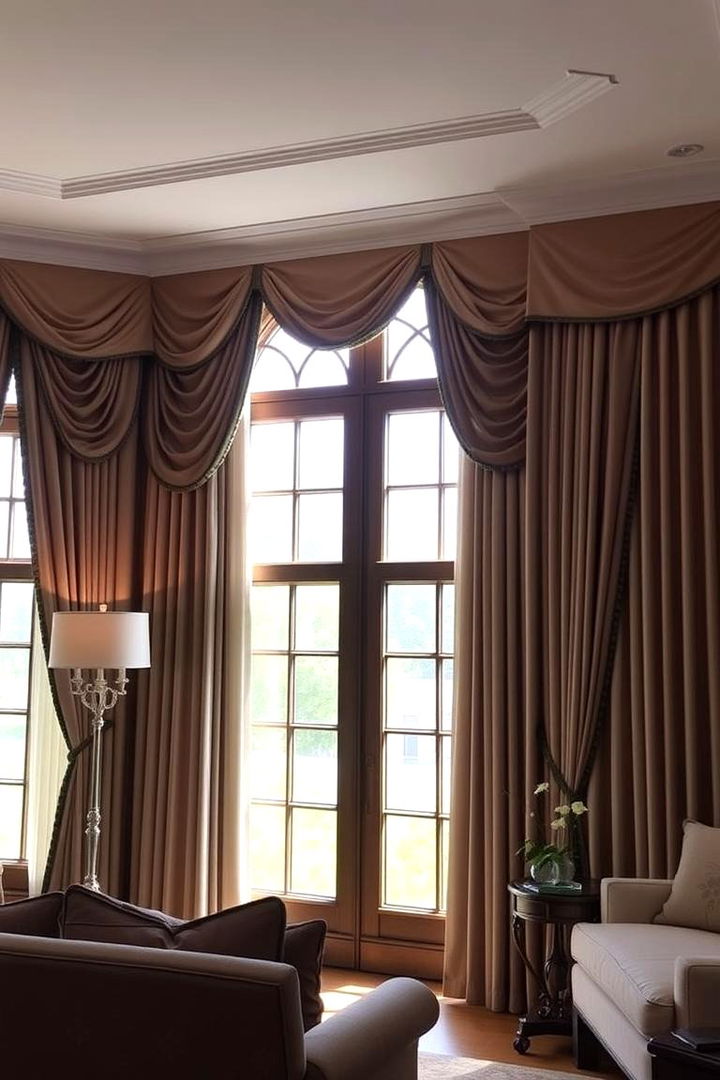 Elegant Window Treatments - 22 Traditional Living Room Ideas