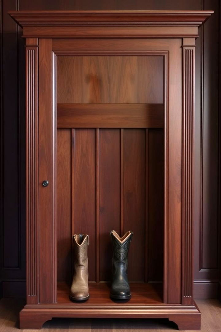 Elegant Wooden Boot Cabinets - 22 Boot Room Ideas