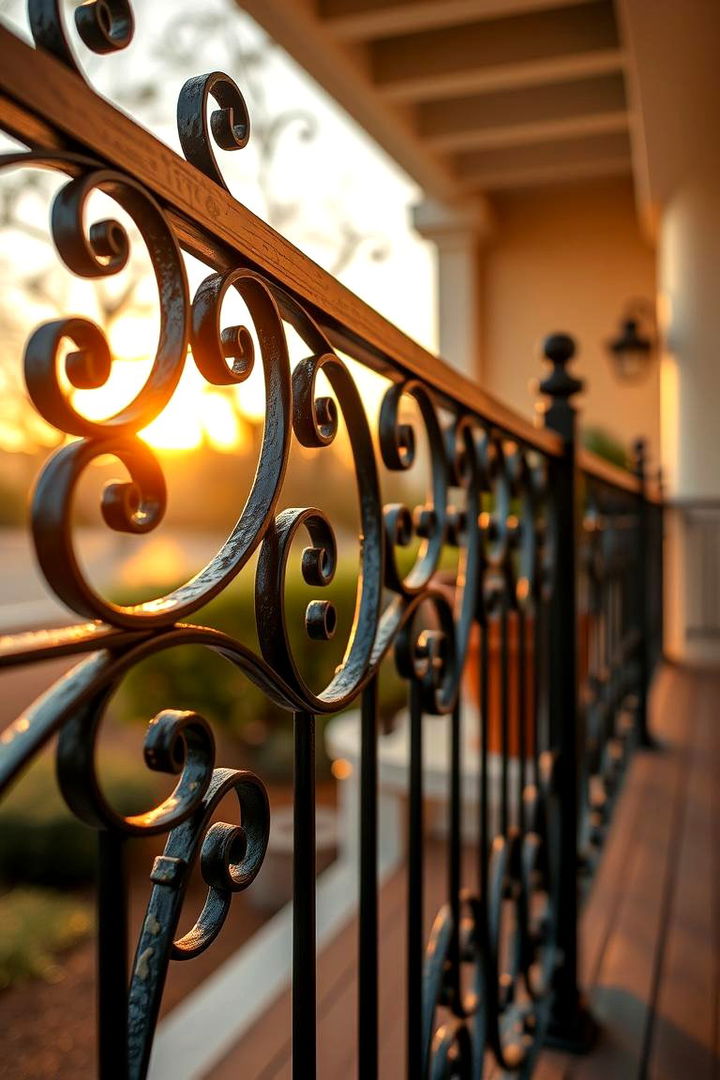Elegant Wrought Iron Railings - 22 spanish style front porch ideas
