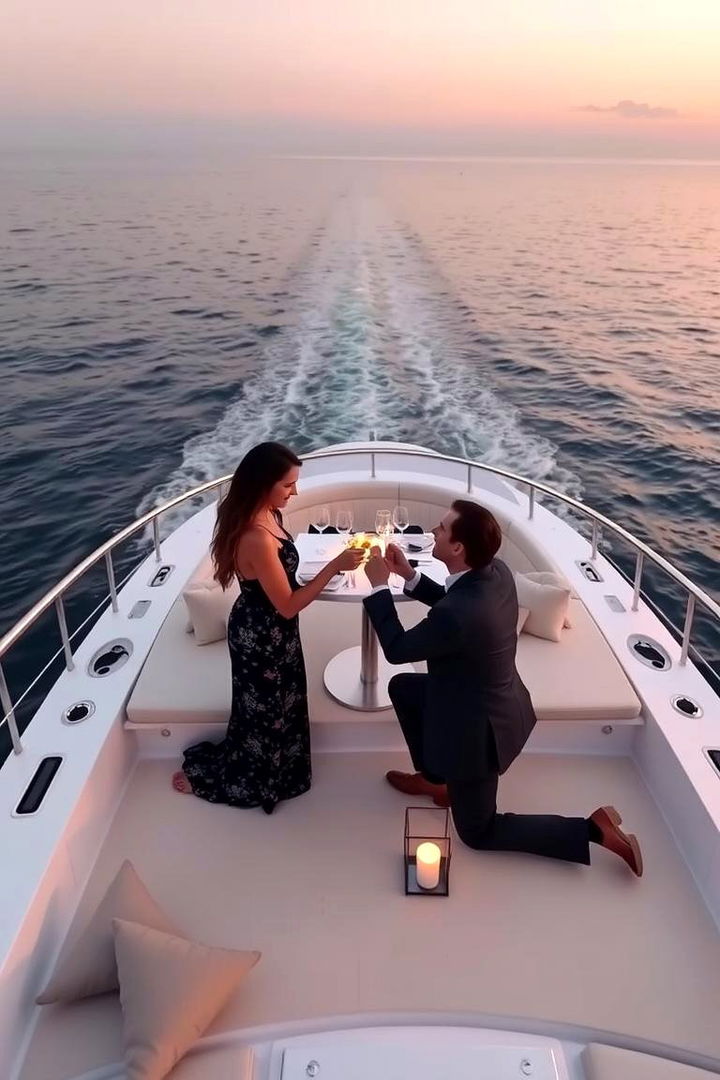 Elegant Yacht Proposal - 22 Wedding Proposal Ideas