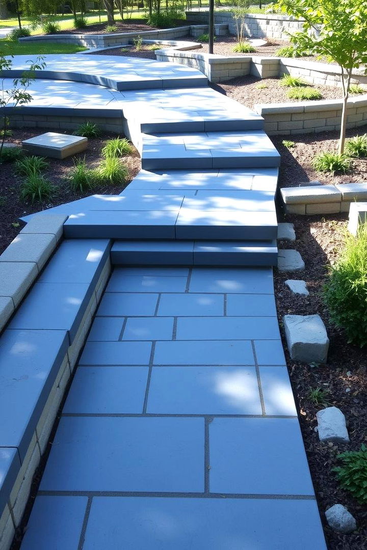 Elevated Bluestone Walkway Design - 22 Bluestone Walkway Ideas